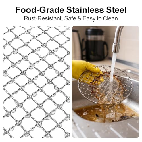 GSlife Round Cooling Rack - 6 Inch Stainless Steel Steamer Rack for Pot - size: 6 Inch