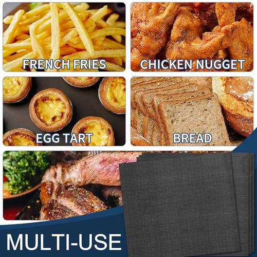 GCQ Oven Liners for Ninja DT201 DT251 Foodi 10-in-1 Smart XL Air Fry Oven, 10.83"x12.4" Oven Liner for Bottom of Oven Non-Stick Heat-Resistant Reusable Mats, 4 Pack