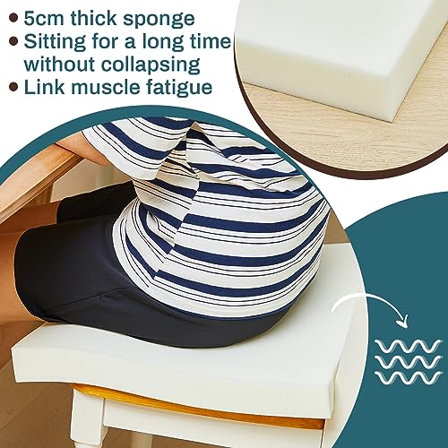 Frienda 6 Pack 2 x 20 x 20" High Density Foam Cushion 2.2 Density, 50 Ild - size: 2 x 20 x 20"