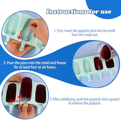 WMKGG 16 PCS Popsicle Plastic Sticks Reusable,Ice Pop Sticks - color: Popsicle Plastic Sticks