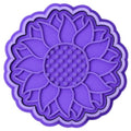 Sunflower cookie cutter stamp - Fall series - 15mm deep Cookie cutter, Image press, Cookie stamp - Marshmallow Bliss - color: Sunflower
