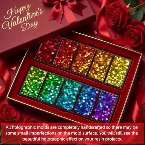 Christmas Candy Molds Holographic Chocolate Mold Silicone, Dot - color: Dot, style: Rectangle
