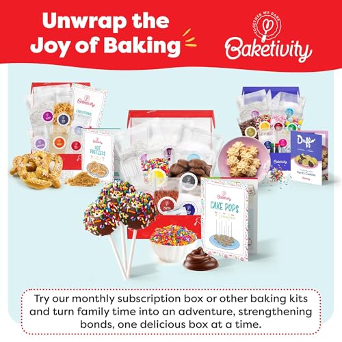 Baketivity Cake Pops Kids Baking Kit with Pre-Measured Ingredients - color: Delicious Cake Pops