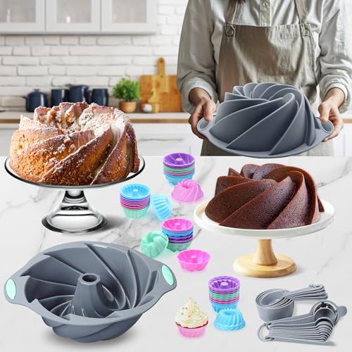 Tongjude 72 Pieces Silicone Baking Pan, Silicone Baking Mold - size: 72 Pcs Bakeware Sets