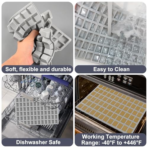 Square Caramel Hard Candy Molds, 72 Cavities Terrace Silicone Molds - color: 72 Cavity Square-Terrace Mold