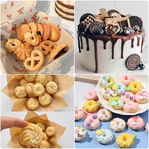 4 Pcs Donut Fondant Molds 4Pcs Cookie Silicone Molds - color: F-25