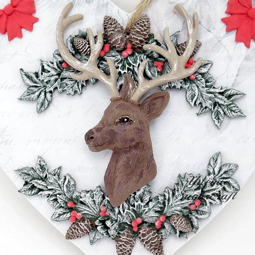 Christmas Silicone Molds Christmas Pinecone Fondant Molds - color: Style F