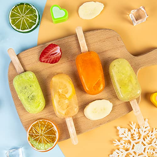 Ozera 2 Pack Popsicles Molds, Silicone Oval Cakesicles Cake Pop Molds Set - color: White