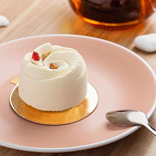 100-Pack Mini Cake Base Boards, Gold Mousse Cake Cardboard Set