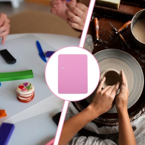 Polymer Clay Mat with 5 Holes, Fondant Paste Cake Foam Pad Mat Rectangular Flower Drying Mats Clay Modelling Tools Crafts Mats for Sugarcraft Cakes Decoration Painting