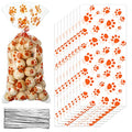 Blulu 100 Pcs Dog Treat Bags Puppy Party Favor, Orange - color: Orange