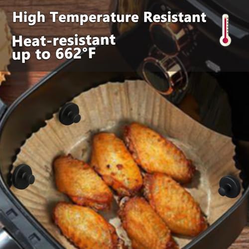 Air Fryer Magnets Silicone Full Enclosed,100% BPA FREE Waterproof Rust-proof & High-Resistant for Air Fryer Liner, Secures Disposable Paper Liner Safely Prevents Burning & Food Covering -12pcs - size: 12pcs