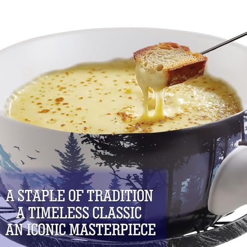 Artestia Serene Summits Swiss Design Fondue Set for Party