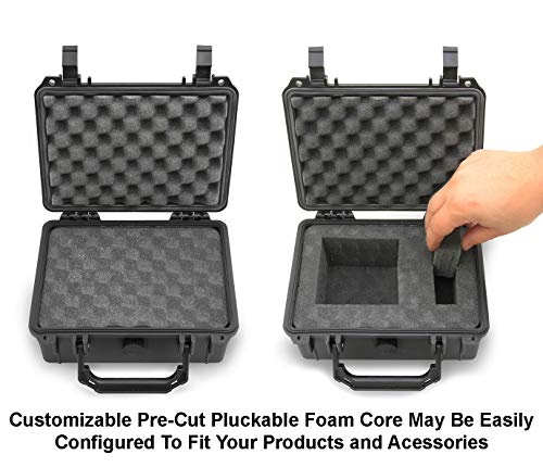 Cloudten 9 inch Airtight Case with Impact Absorbing Customizable Foam, Includes Case Only - style: 9 Inch