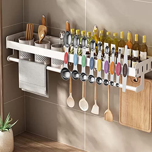 Aovchei 9 PCS MultiColor Magnetic Measuring Spoons Set - size: 9pcs-colorful