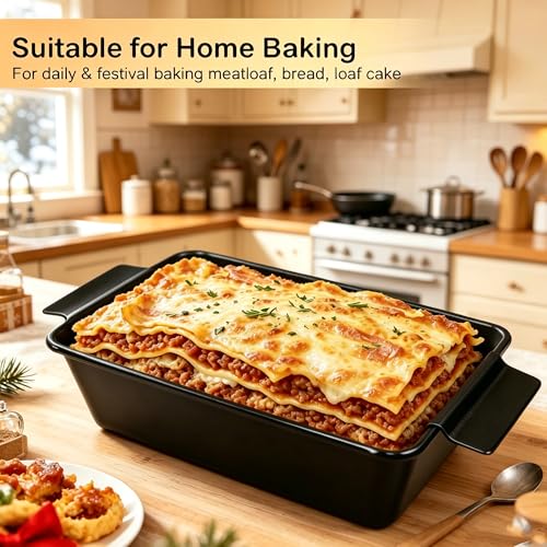Meatloaf Pan with Drain Tray, 2 Pack Meat Loaf Pan with Drip Tray