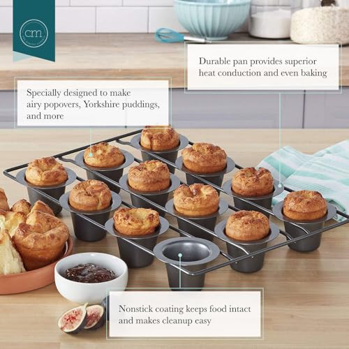 Chicago Metallic 26121 Professional 12-Cup Non-Stick Mini-Popover Pan, 16-Inch-by-10.75-Inch - size: 12-Cup