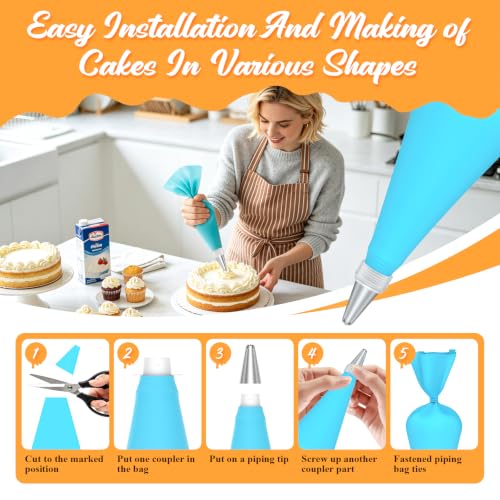 Macaron Silicone Baking Gray Mats, 17 Pcs Macaron Baking Kits - color: Gray