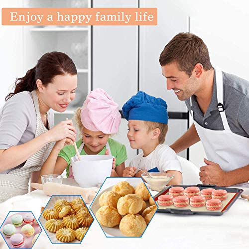 AMYONE Macaron Silicone Baking Mats for Half Sheet Pan, Platinum, 2PCS - size: 16.5"L x 11.6"W
