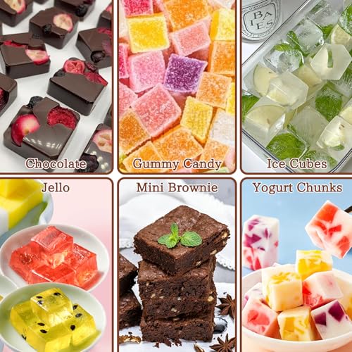 Square Chocolate Mold, 2Pcs Square Silicone Mold - color: 2Pcs Brown