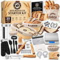 ARTOS Sourdough Starter Kit - Banneton Proofing Baskets, Dough Whisk, Bread Lame & Scrapers, Starter Jar & Scale - Complete Bread Baking Supplies for Beginners & Home Bakers - size: 35 Piece Kit