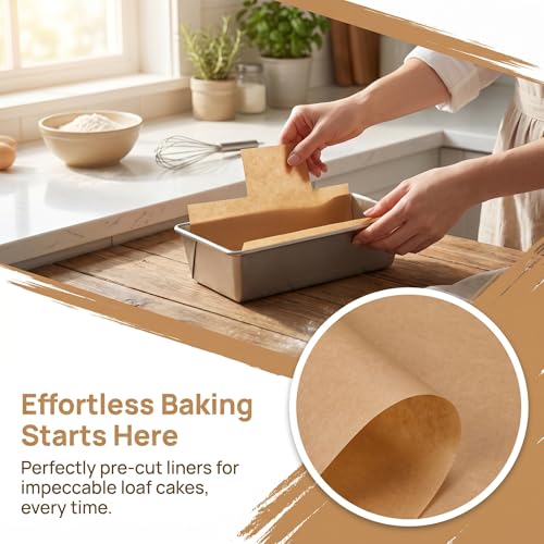 220PCS Mini Loaf Pan Liners, 6" x 3" Bread Baking Parchment Paper - size: Mini 6 x 3 Inch – 220 Sheets
