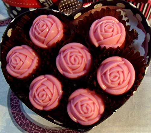 Grainrain polycarbonate chocolate mold polycarbonate chocolate bar mould rose flower (19269) - color: 2