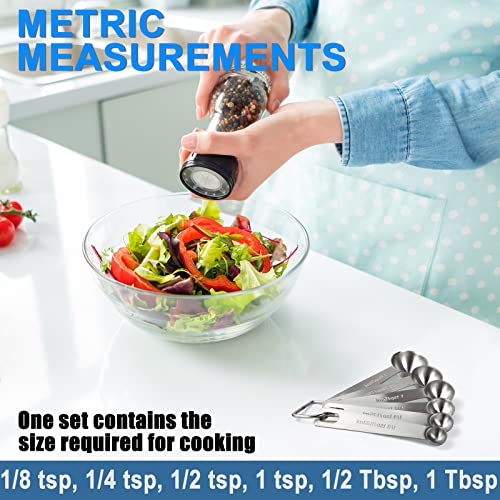 Measuring Spoons, 6-Piece Heavy Duty Stainless Steel Measuring Spoons Set - size: 6PCS