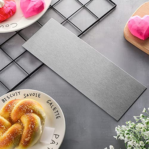 8.6 Inch Stainless Steel Cake Scraper Metal Scraper for Cake Smoother Leveler Scraper Cake Decorating Comb Cake Cutter for Mousse Butter Cream - size: Style 1