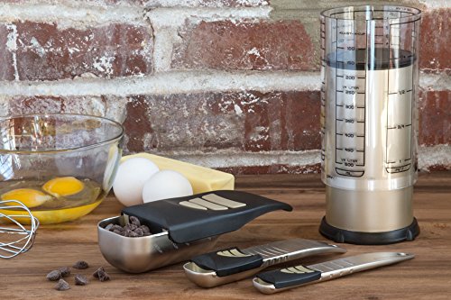 KitchenArt Baker’s Pro Adjust-A-Measure Set, 4-Piece, Satin - size: 4-Piece Set