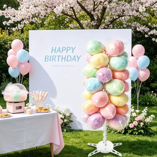 5.25 ft Plastic Cotton Candy Stand Adjustable Tall Cake Pop Floor Display