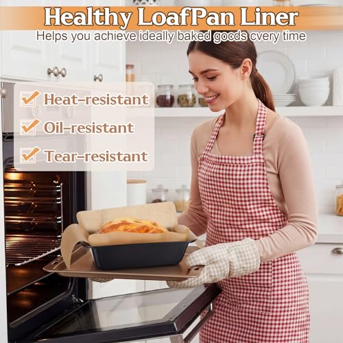 2 Pack Nonstick Loaf Pan Set, 9 x 5 Inch Carbon Steel Bakeware