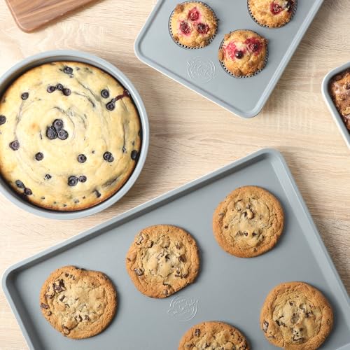 Sur La Table Kitchen Essentials Bake Sale Large 18 X 13 Inch PFA Free Ceramic Nonstick Cookie/Baking Sheet - Linen White - size: Baking Sheet (18" x 13")