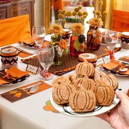 2 Pcs Fall Pumpkin Silicone Molds for Chocolate 3D Pumpkin Silicone Mold Halloween Thanksgiving Candy Baking Molds for Candy Ice Cube Cake Cupcake Decorations Jelly Jello Candle - color: Styl 20