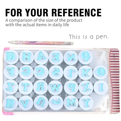 Hoypeyfiy 26PCS/Set Cookie Stamp Impress Cookie Cutters Alphabet Letter and Number Cake Biscuit Mold Shape DIY Cookie Biscuit Alphabet Cake Tool Embosser Cutter (Upper Case Shape) - size: Style 4