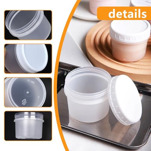 24 Pack 5 oz(160 ml) Food Storage Jars with Screw Lids