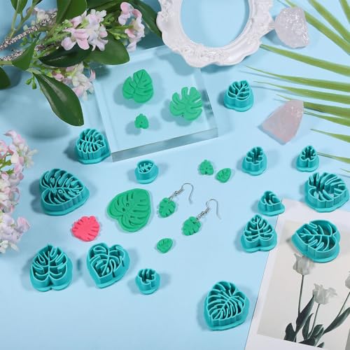 ORIGACH 14 Pcs Monstera Leaves Clay Cutters Set - style: Monstera Leaves