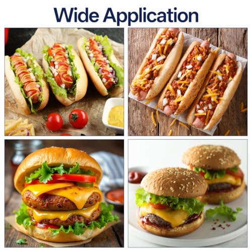 SHENLIU Set of 7 Silicone Hamburger Bun Mold 3/4/6/9 Cup with Spatula Brush