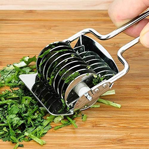 Pasta Maker, Stainless Steel Noodle Cutter Roller, Manual Pasta Dough Cutter
