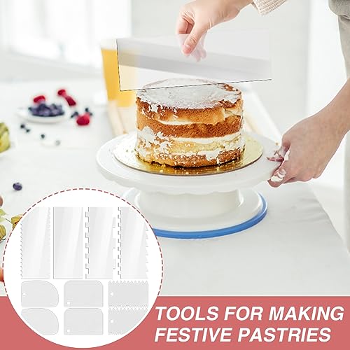 10 Piece Cake Scraper Set, Icing Smoothers for Buttercream Decorating