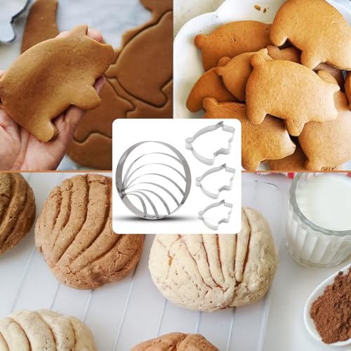 Biscuit Cutting Machine Set - 5 Sizes Pig Cookie Cutter - color: Pig Cookie Cutter