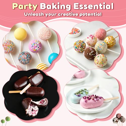 Cakesicle Cutter, Cakesicle Mold Set with 9in Tray, Cake Pop Mold with Acrylic Stand, 150 Sticks, 100 Bags and 100 Twist Ties, Baking Tools for Easter Home Birthday Parties Wedding Desserts