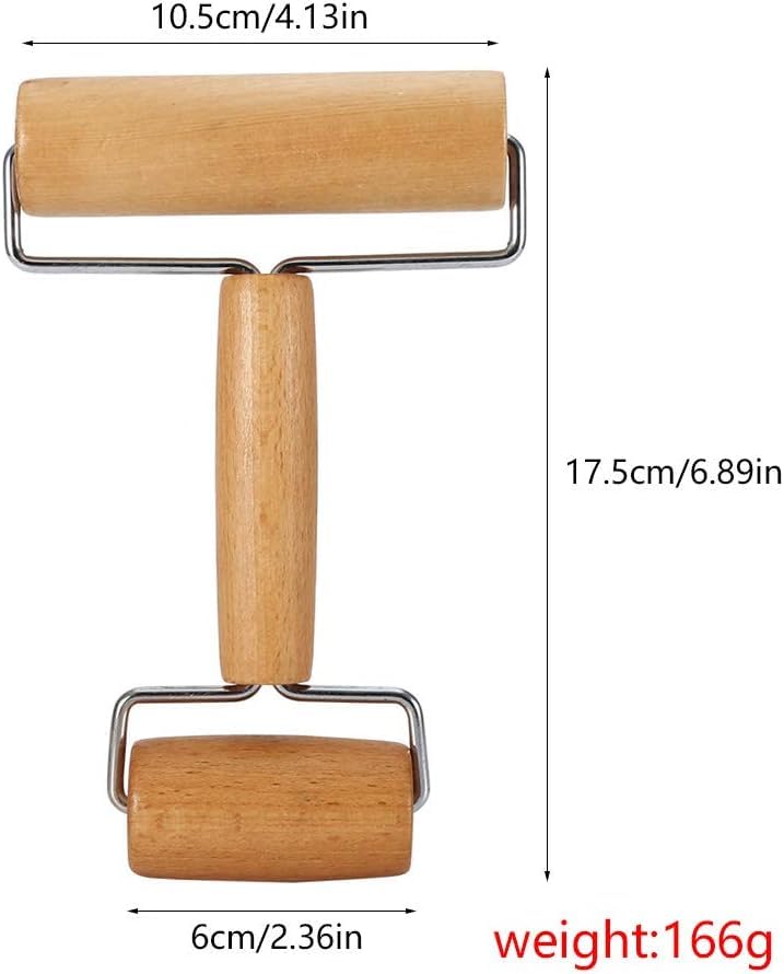 Pizza Rolling Pin, Small Rolling Pin, Non-Stick Wooden Dough Roller for Pastry Tortilla Pizza Cookie Dumpling(Type 3) - size: Type 3