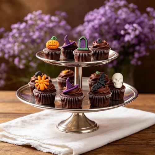 2pcs Halloween Silicone Molds for Chocolate, Jelly, Candy, Dessert - color: Purple(18 cavity)-R0269