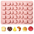 40-Cavity Mini Silicone Baking Desserts Shapes Mold fo Candy and Jello - color: Pink-XY066