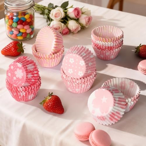 Mini Cupcake Liners 400pcs, Colorful Food-Grade Paper Baking Cups