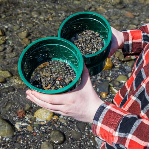 ASR Outdoor 10 Mesh Gold Panning Sifting Classifier Screen Mini 6 Inch - size: 10 Holes per Square Inch