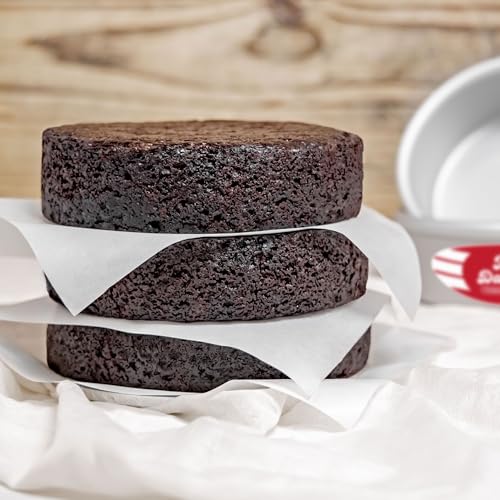 Fat Daddio's PRD-52 Anodized Aluminum Round Cake Pan, 5 x 2 inch - size: 5 x 2 Inch, style: 2" Depth