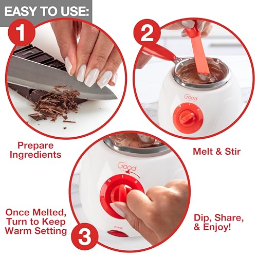 Electric Chocolate Fondue Melting Pot- Halloween Candy Bar Making Set - size: Single Pot