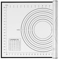 Yansumi silicone pastry non stick baking mat with measurement fondant mat with three sizes for silicone baking mat, counter mat, dough rolling mat,fondant/pie crust mat (Black, 24"L x16"W) - color: Black, size: 24"L x 16"W